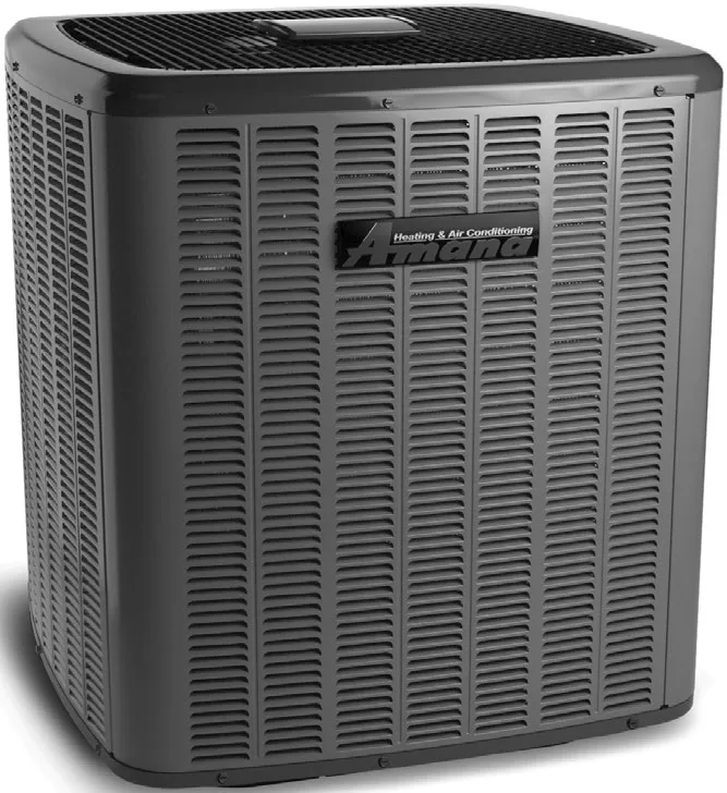 Amana S-Series air conditioner product image from official catalog literature.