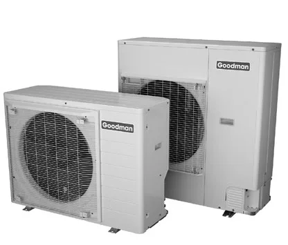 Goodman air conditioner product image from official catalog literature.